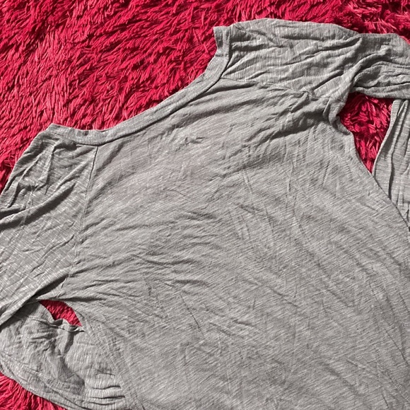 Poof grey long-sleeve sheer shirt - Picture 10 of 16